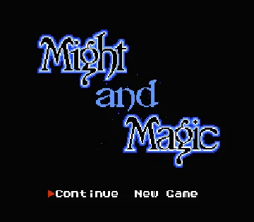 Might and Magic - Book One - Secret of the Inner Sanctum (Japan) screen shot title